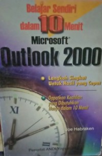 Belajar Sendiri dalam 10 Menit Microsoft Access 2000